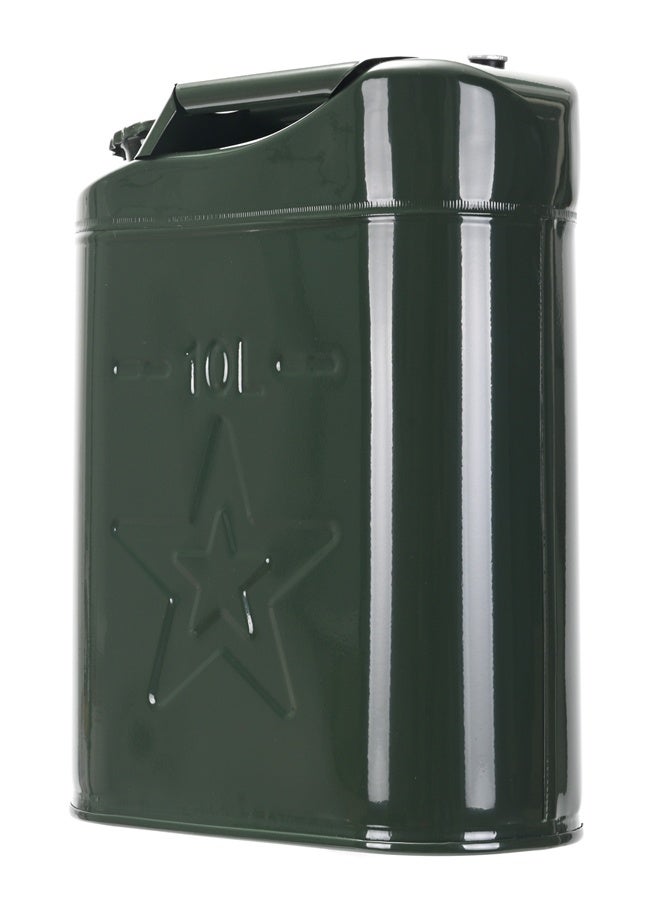 LAWAZIM Jerry Can - 10L - Heavy-Duty Empty Fuel Container with Secure Locking Cap and Triple Handle - Ideal for Gasoline, Diesel, Water, Vehicles, Outdoor, Workshop, Liquid Storage, and Emergency Use - Image 4